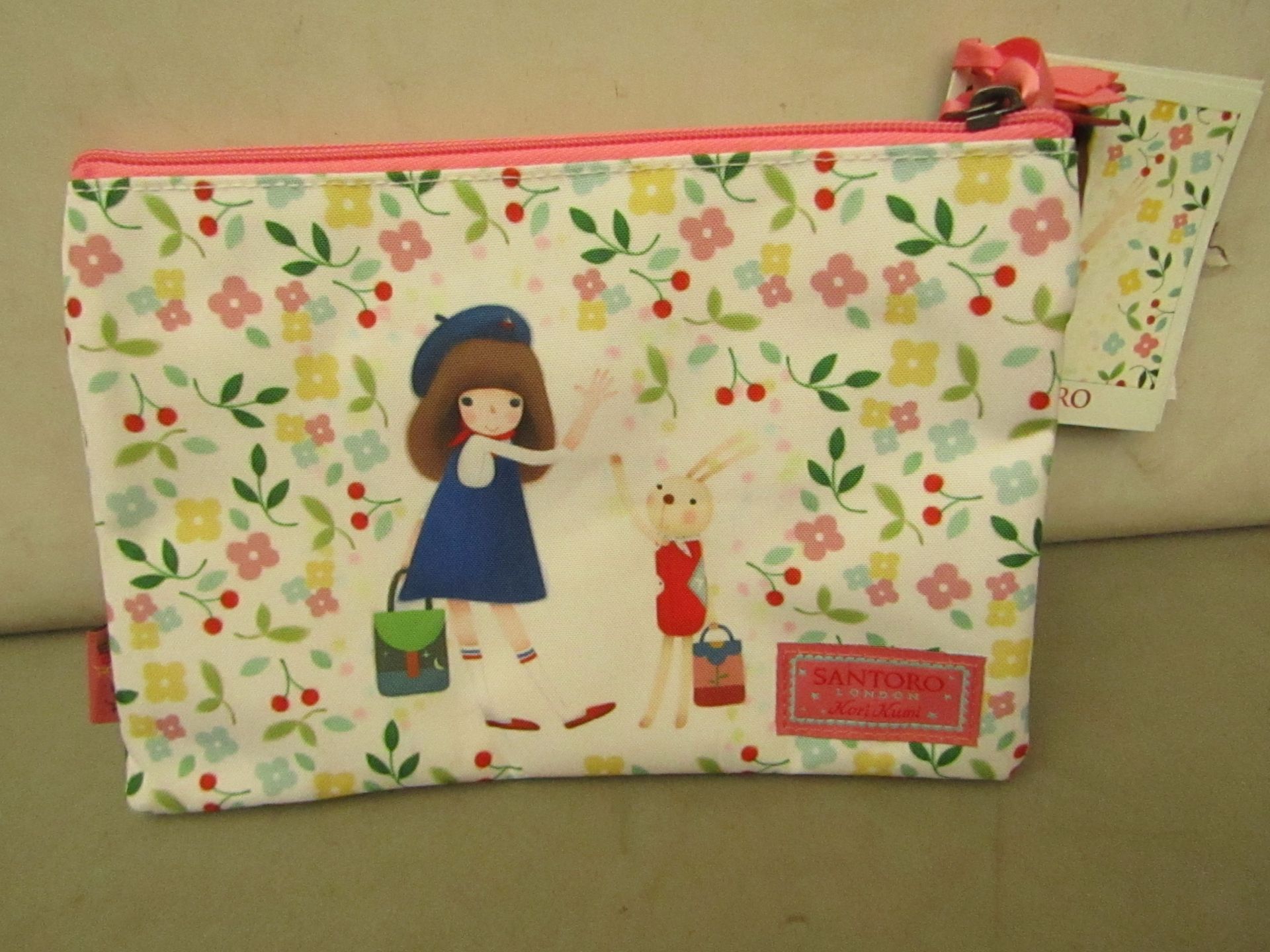 3x Santoro Kori Kumi - 2 Zip Pencil Case (Bon Voyage) - Look New with Original Tags & Packaged.