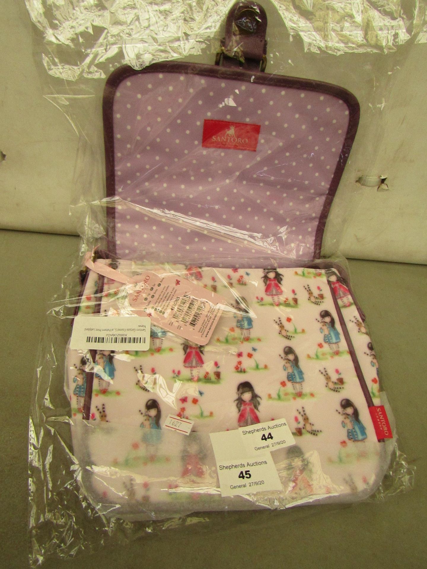 Santoro Gorjuss - Coated Pattern Print Ladybird Bag - New & Packaged.