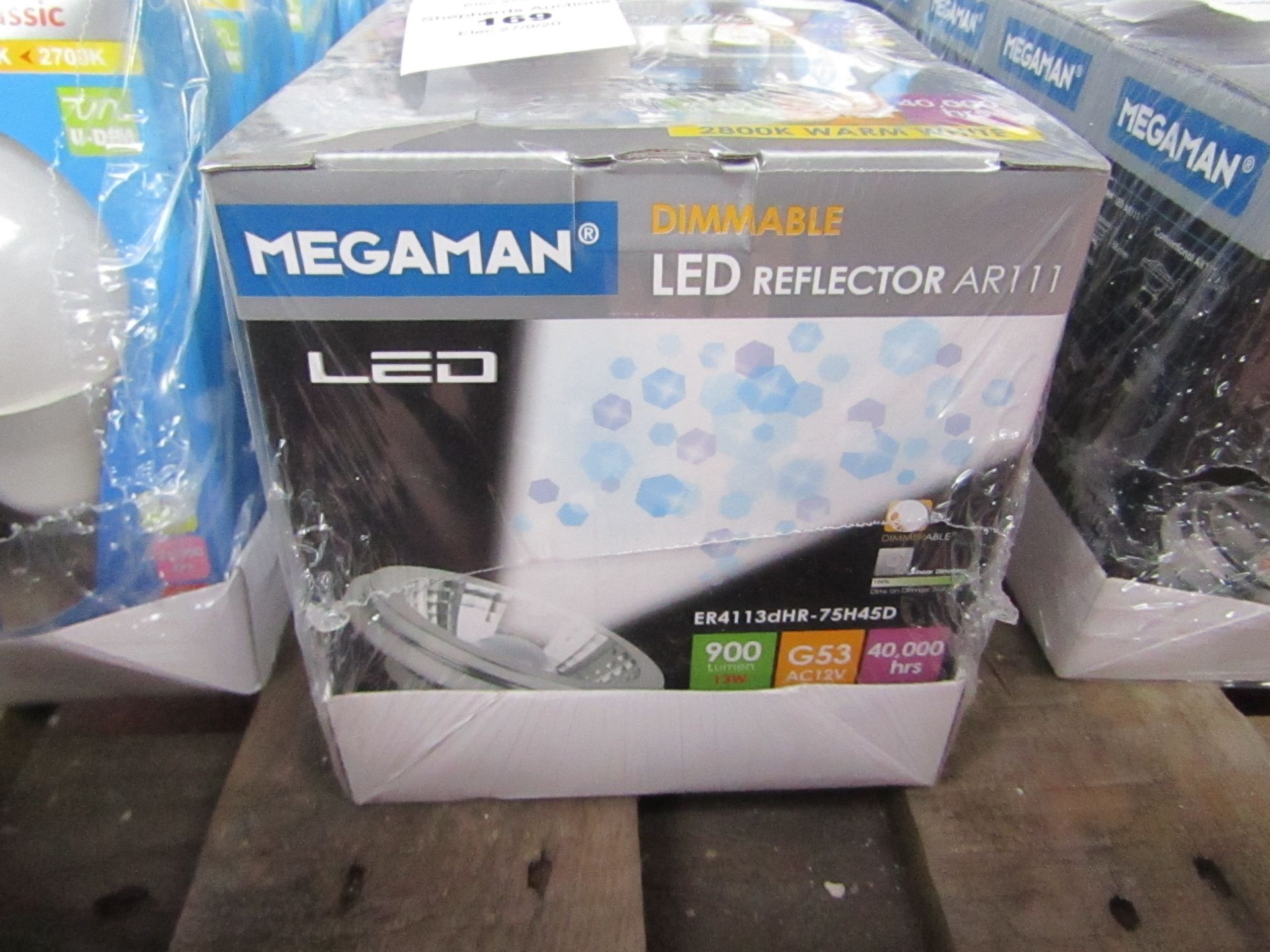 1x Megaman LED reflector bulb, new and boxed. 40,000Hrs / G53 / 900 Lumens
