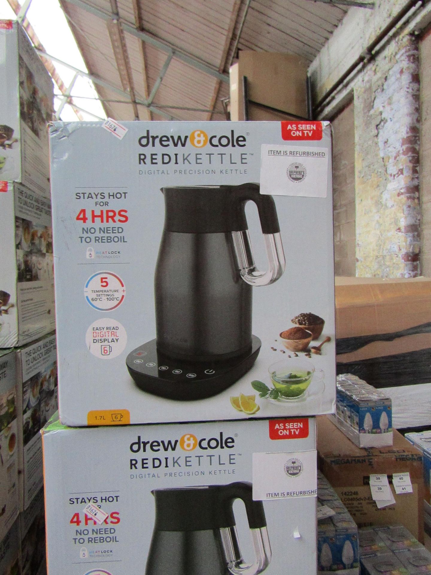 | 1X | DREW AND COLE REDI KETTLE | REFURBISHED AND BOXED | NO ONLINE RESALE | SKU C5060541513587 |