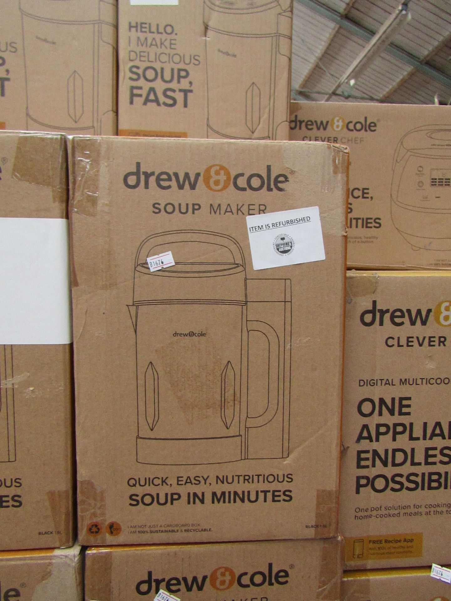 | 1X | DREW AND COLE SOUP CHEF | BOXED AND REFURBISHED | NO ONLINE RESALE | SKU C5060541516809 | RRP