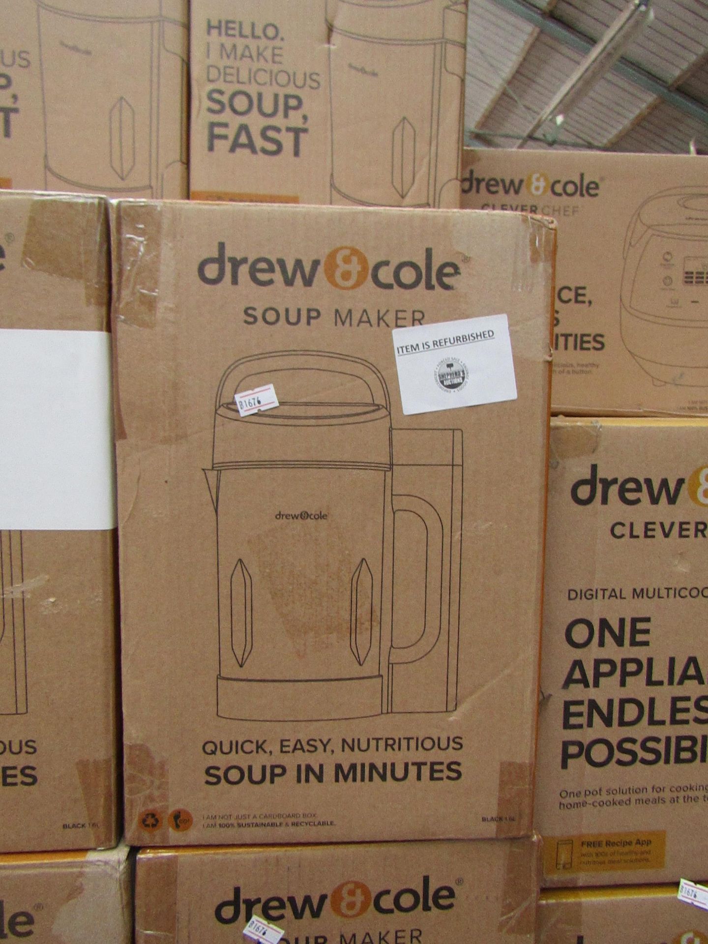 | 1X | DREW AND COLE SOUP CHEF | BOXED AND REFURBISHED | NO ONLINE RESALE | SKU C5060541516809 | RRP