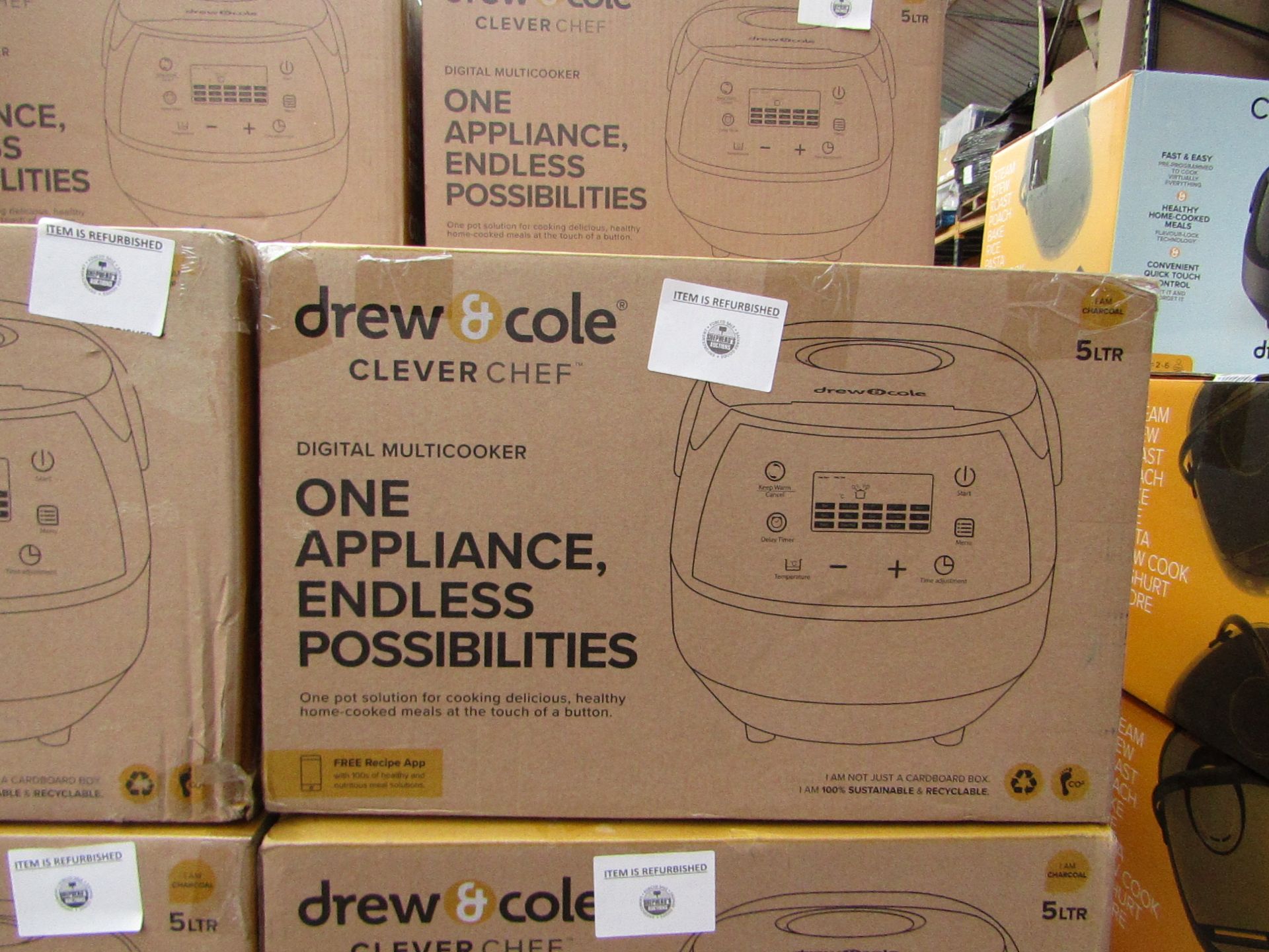 | 1X | DREW AND COLE CLEVER CHEF | BOXED AND REFURBISHED | NO ONLINE RESALE | SKU - | RRP £69.99 |