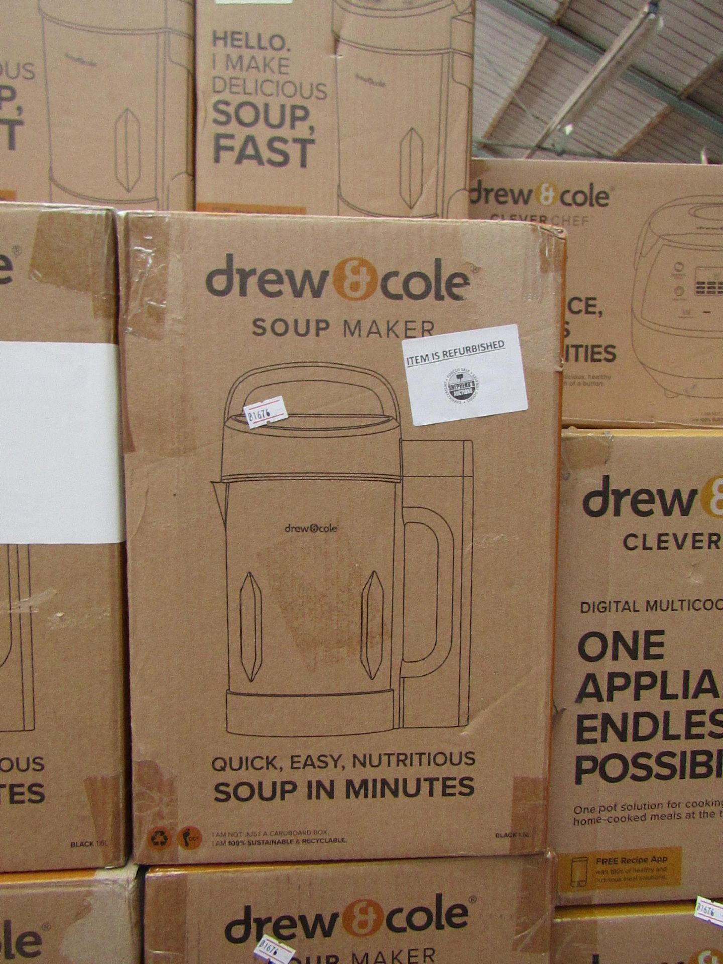 | 1X | DREW AND COLE SOUP CHEF | BOXED AND REFURBISHED | NO ONLINE RESALE | SKU C5060541516809 | RRP