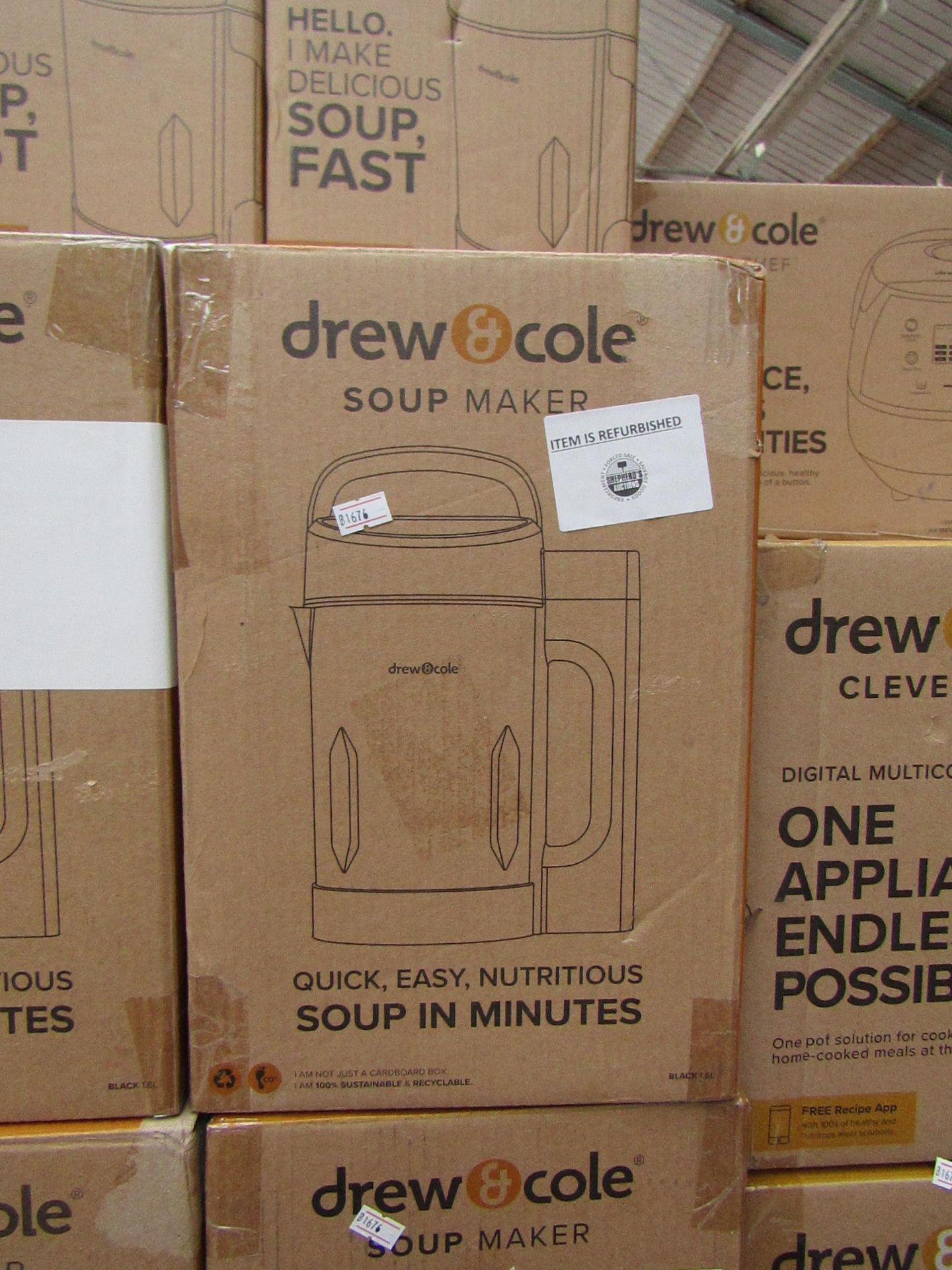 | 1X | DREW AND COLE SOUP CHEF | BOXED AND REFURBISHED | NO ONLINE RESALE | SKU C5060541516809 | RRP