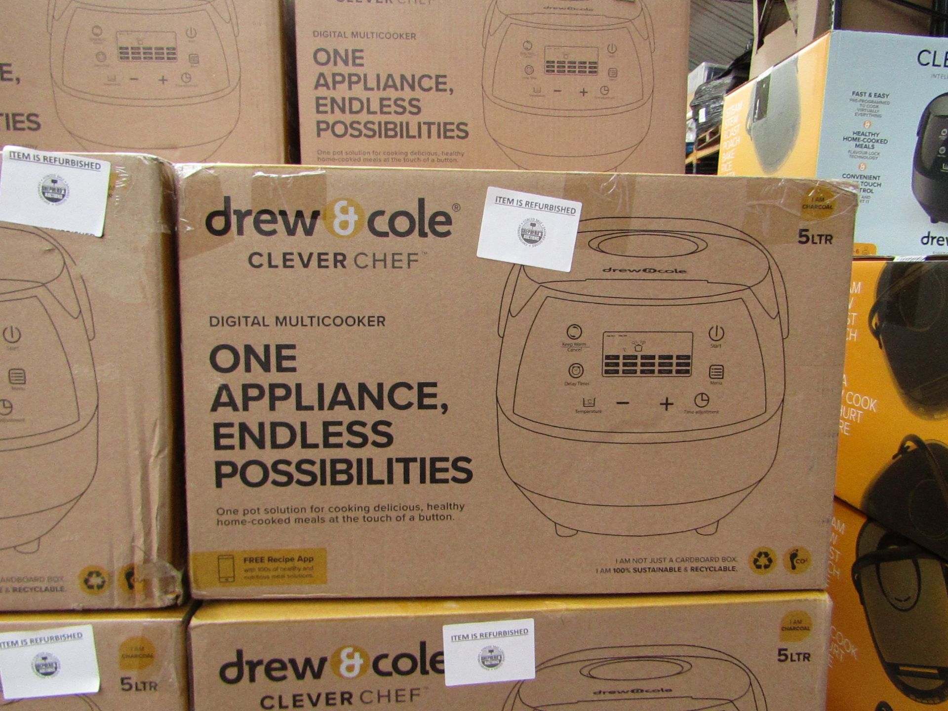 | 1X | DREW AND COLE CLEVER CHEF | BOXED AND REFURBISHED | NO ONLINE RESALE | SKU - | RRP £69.99 |