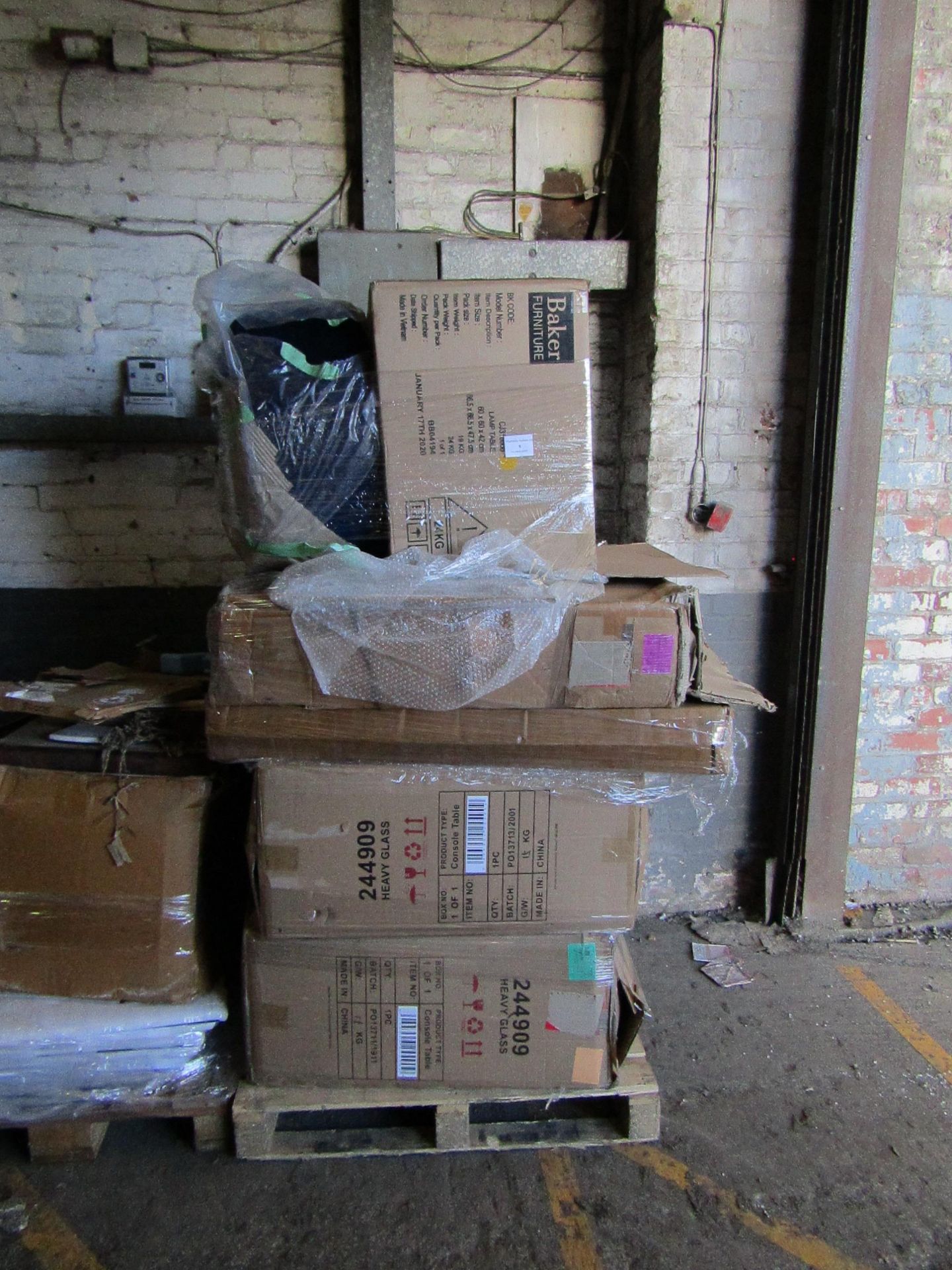 | 1X | PALLET OF COX AND COX  B.E.R FURNITURE, UNMANIFESTED, WE HAVE NO IDEA WHAT IS ON THESE