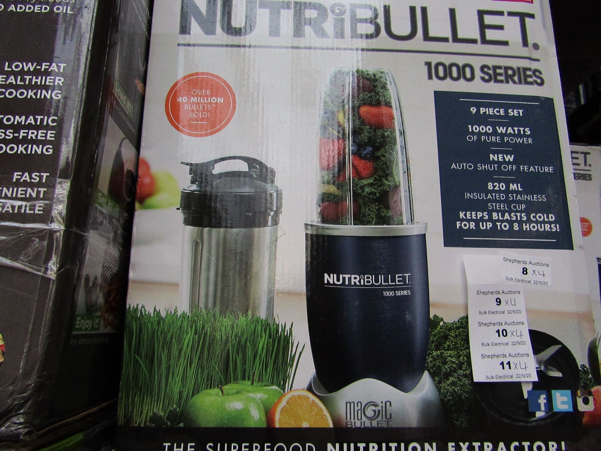 | 4X | NUTRI BULLET 1000 SERIES | UNCHECKED AND BOXED | NO ONLINE RESALE | SKU C5060191464734 |