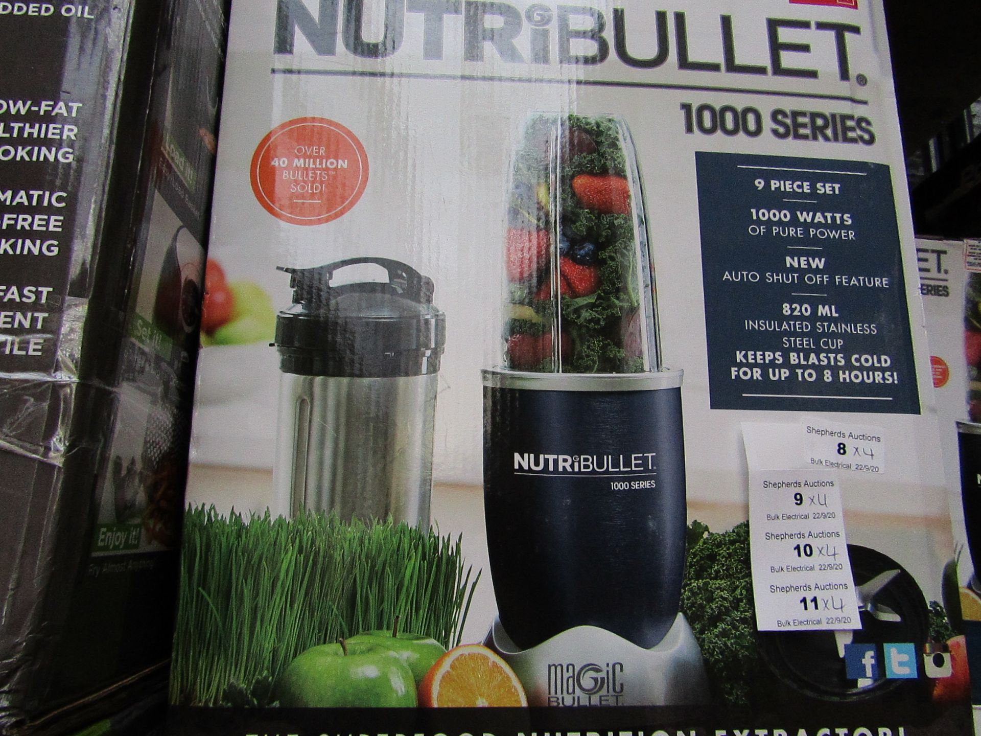 | 4X | NUTRI BULLET 1000 SERIES | UNCHECKED AND BOXED | NO ONLINE RESALE | SKU C5060191464734 |