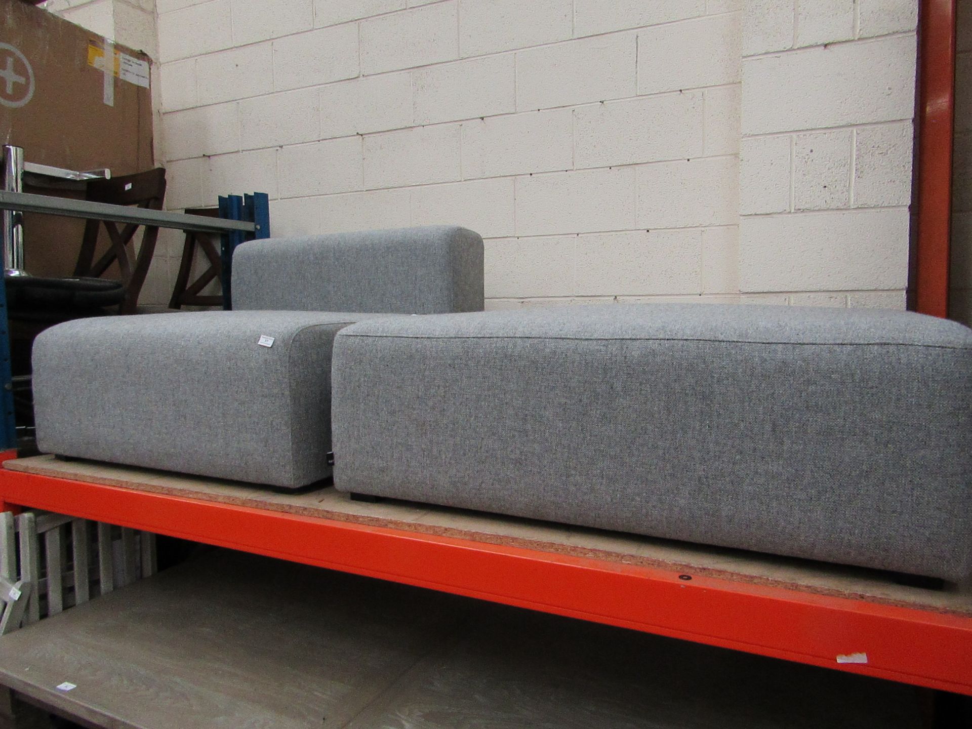 | 1X | HAY MAGS SOFT SECTIONAL CHAIR WITH MATCHING FOOTSTOOL PIECE | RRP TOTALLED AT £1000| LOOKS