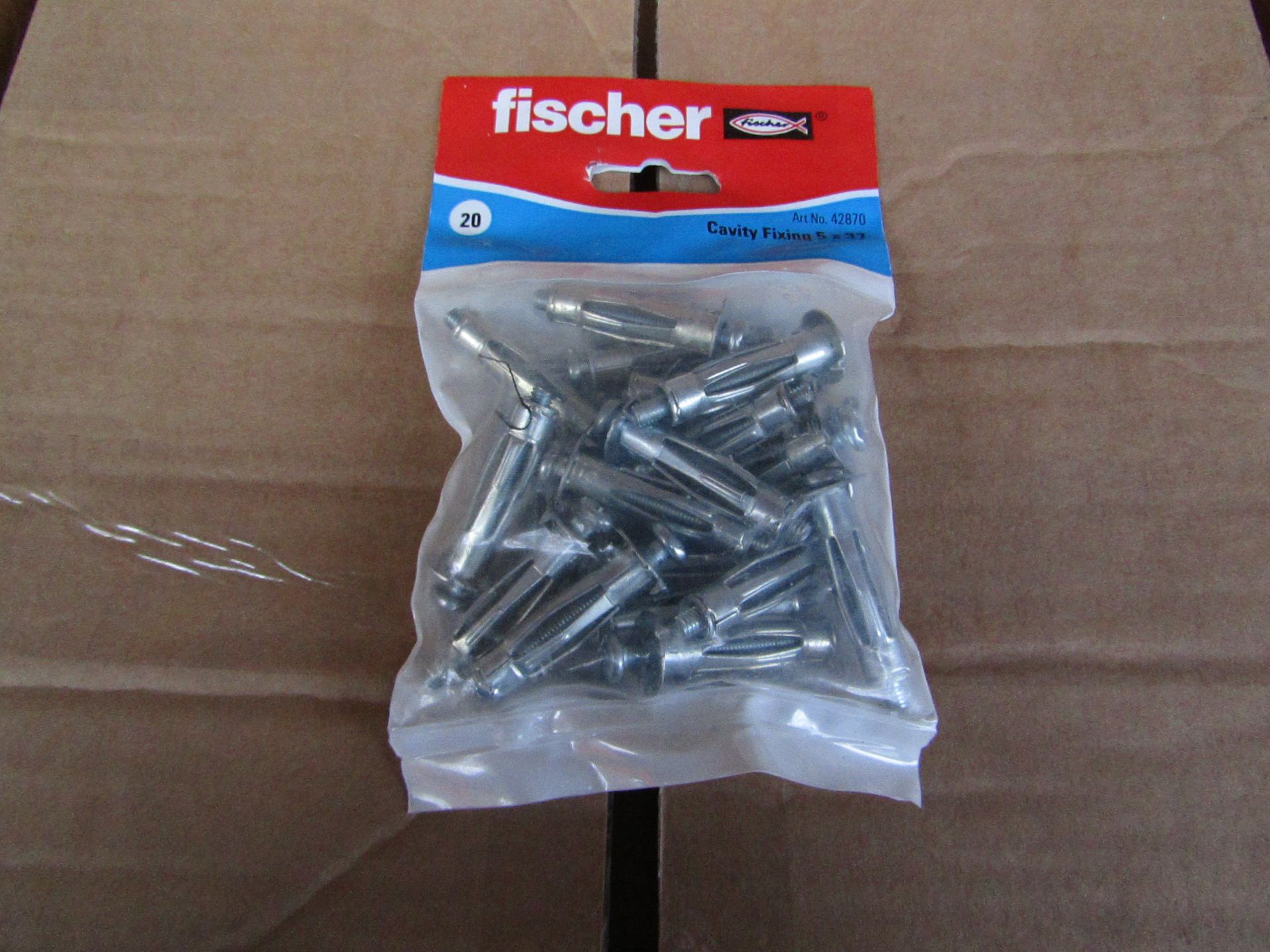 5x Fischer - Cavity Fixing 5 x 37 (Packs of 20) - New & Packaged.