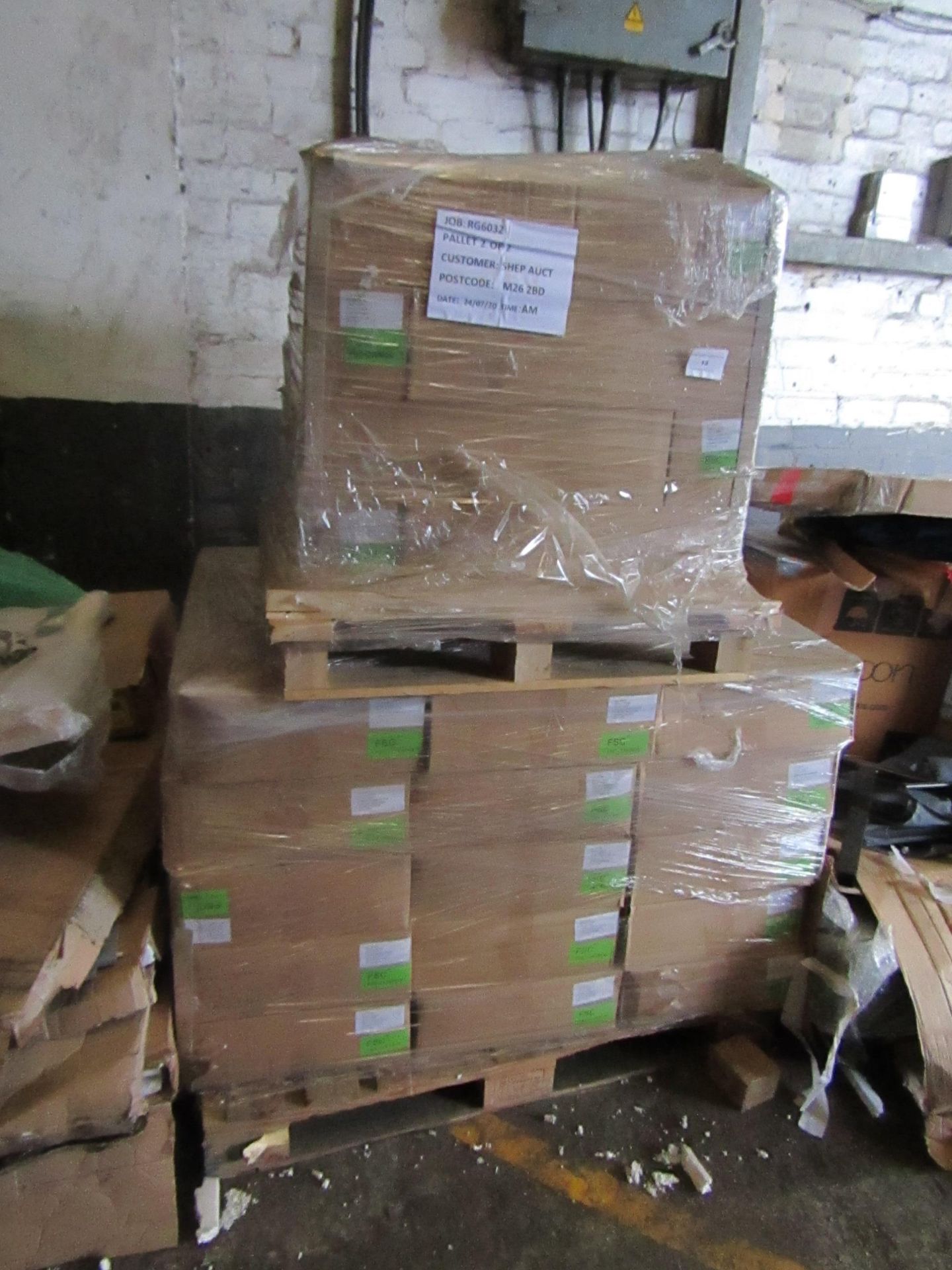 Pallet of approx 49000 gummed envelopes, unused