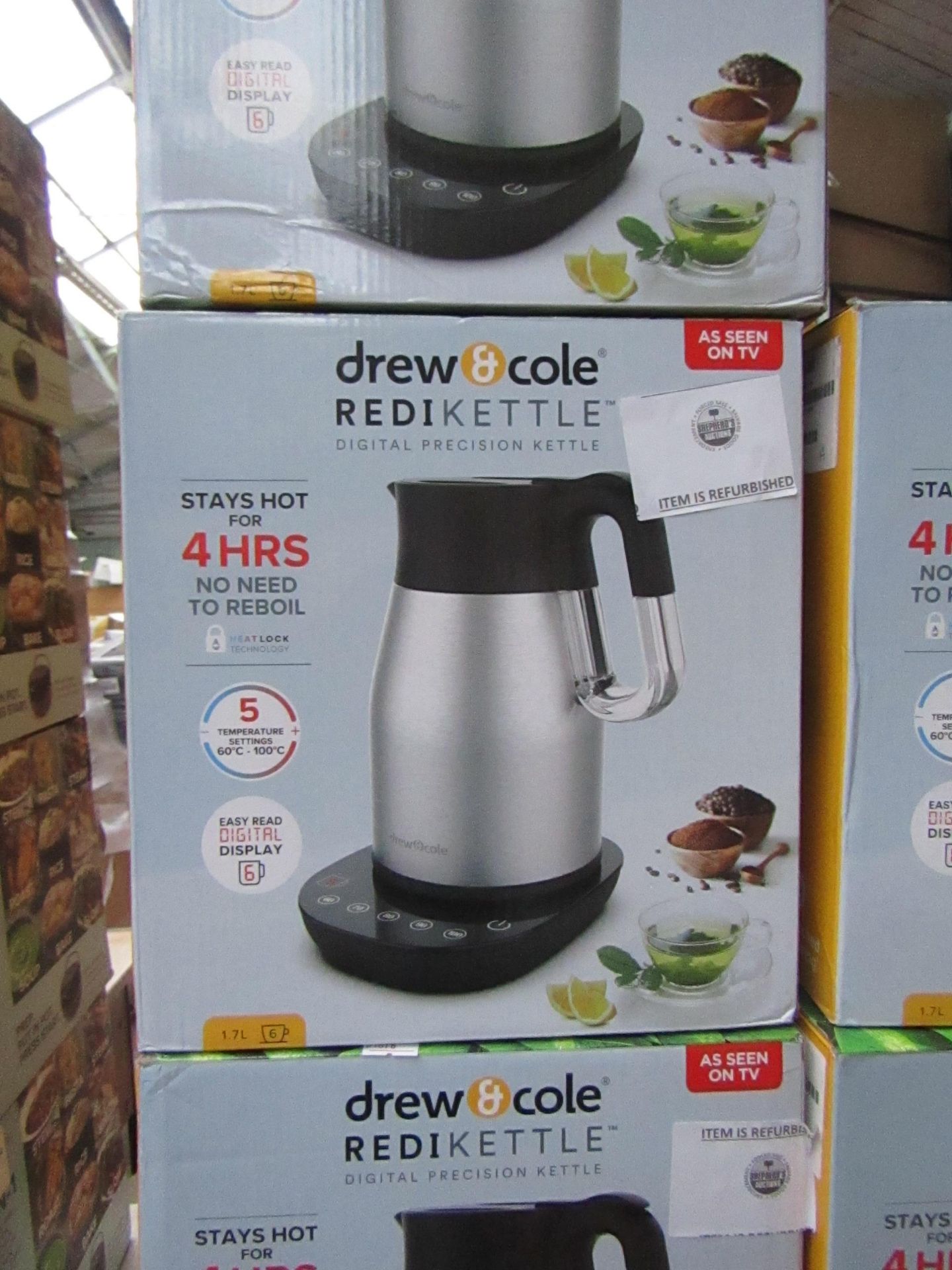 | 1X | DREW AND COLE REDI KETTLE | REFURBISHED AND BOXED | NO ONLINE RESALE | SKU C5060541513587 |