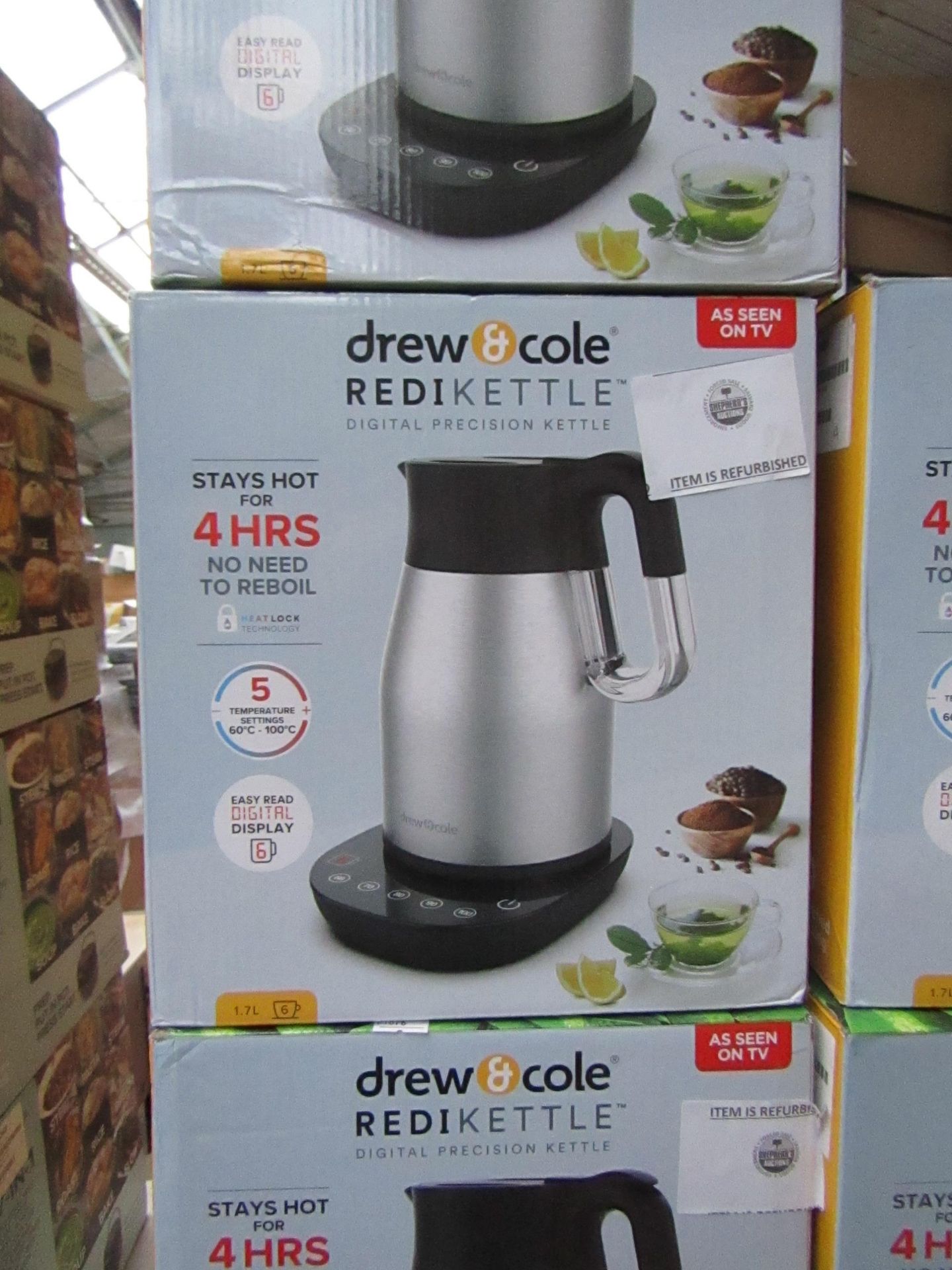 | 1X | DREW AND COLE REDI KETTLE | REFURBISHED AND BOXED | NO ONLINE RESALE | SKU C5060541513587 |