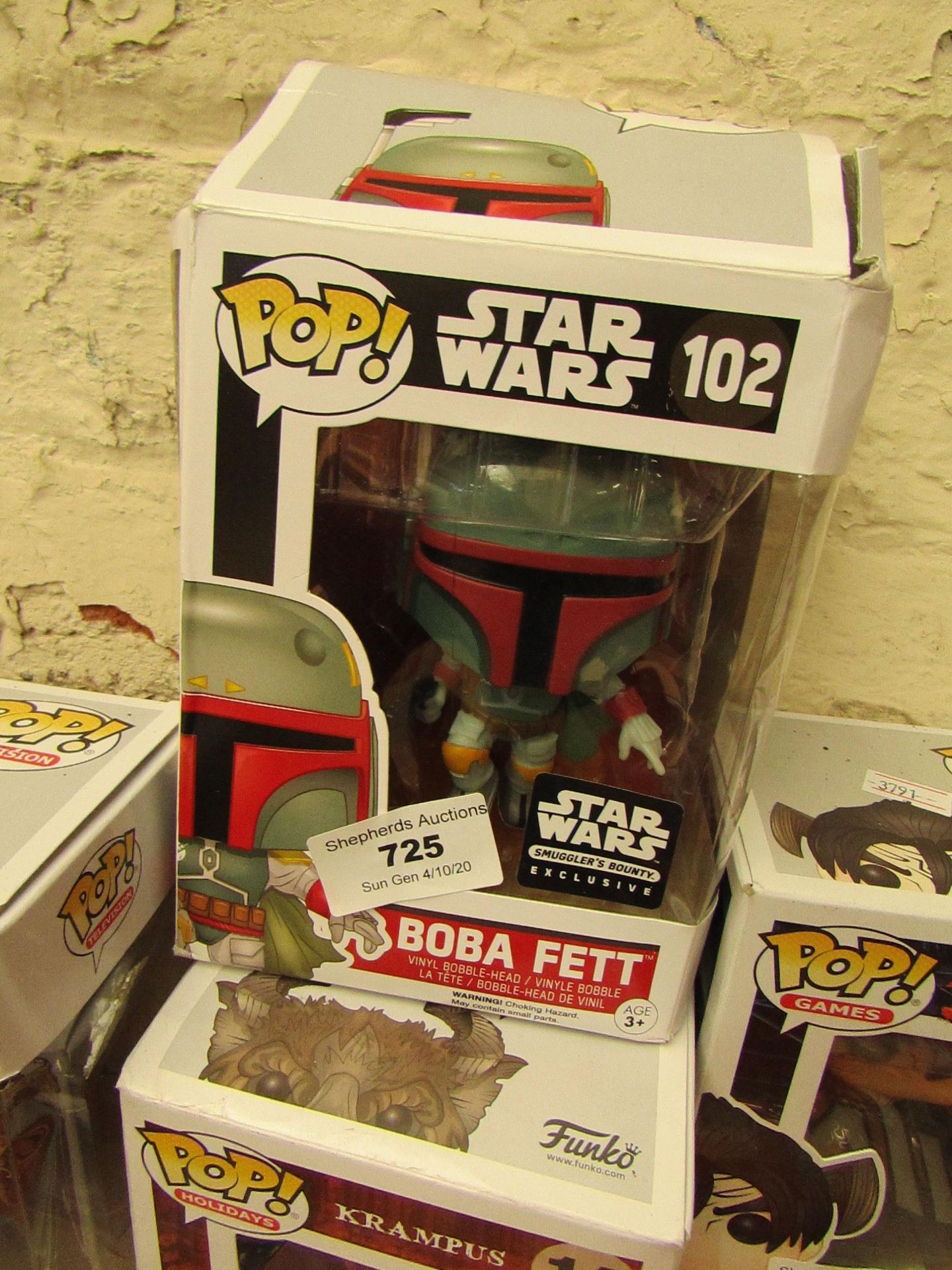 Pop Figure as Pictured, Please note the Box may have superficial damage.