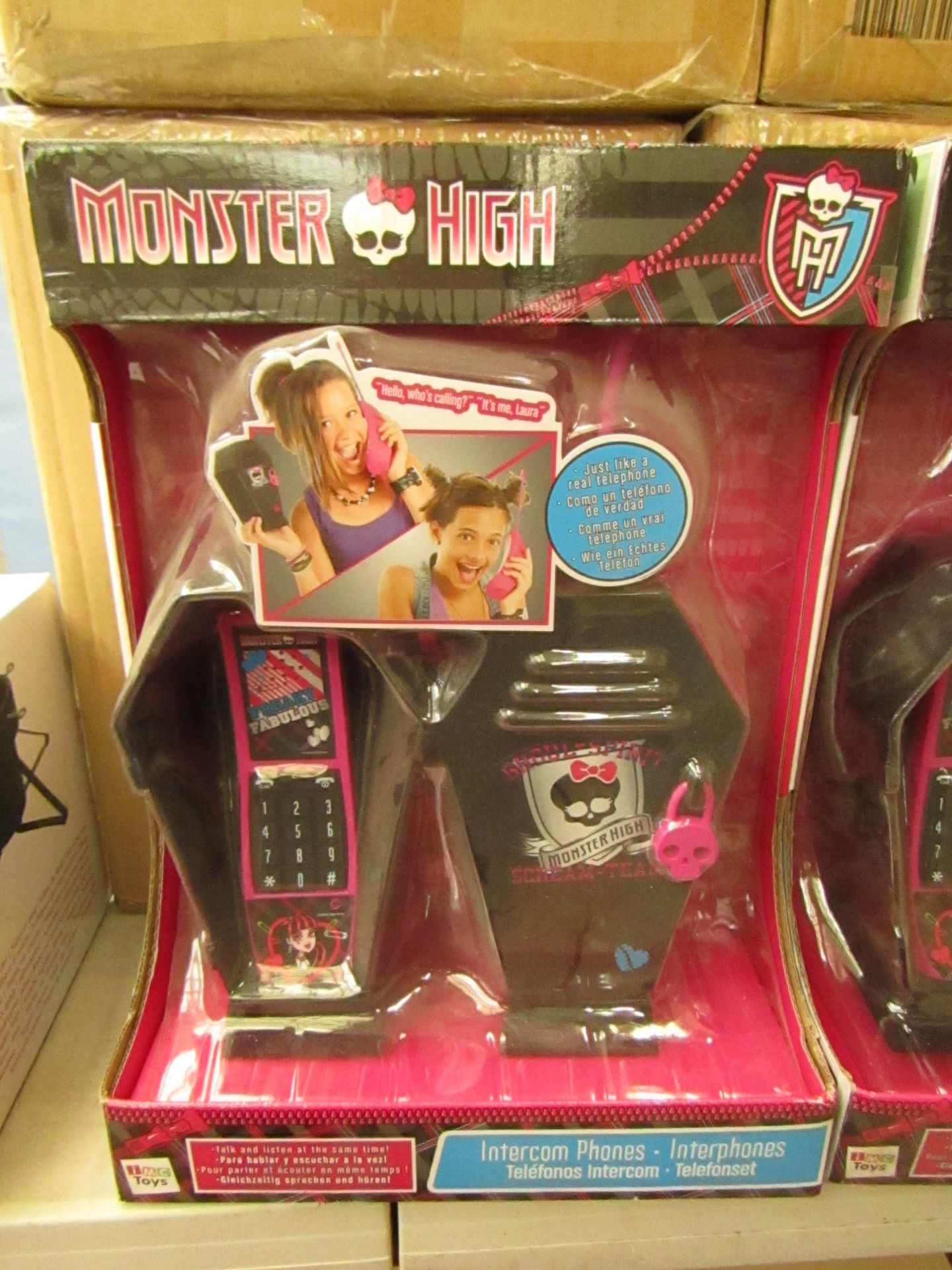 1 x Monster High Intercom Phones new & packaged