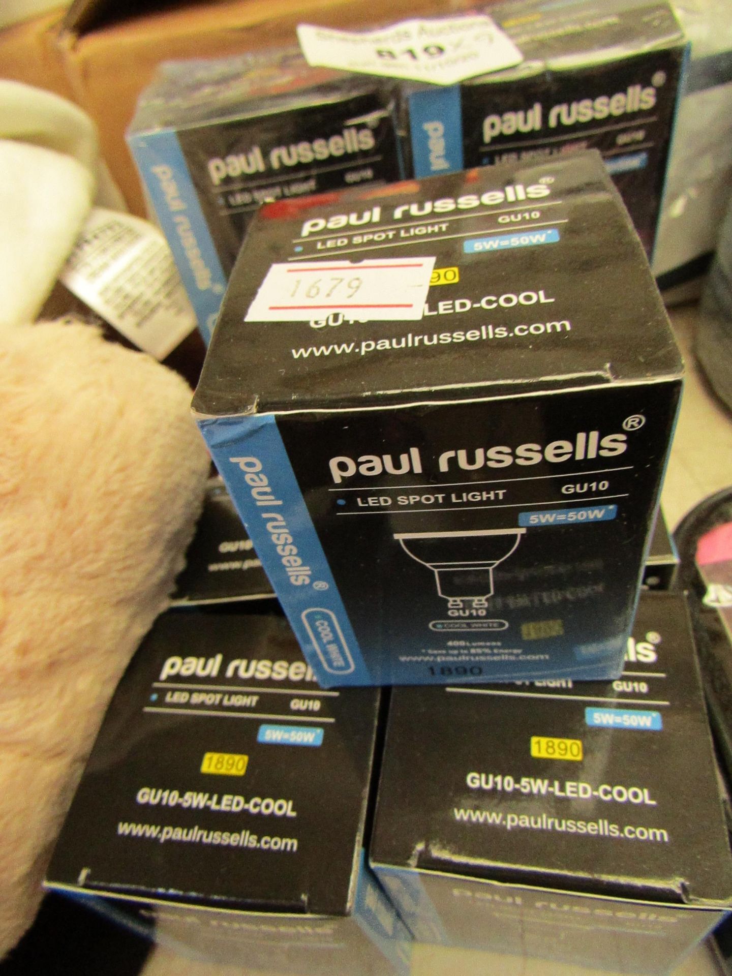 9 x Paul russells GU11 LED Spotlight Bulbs. Boxed