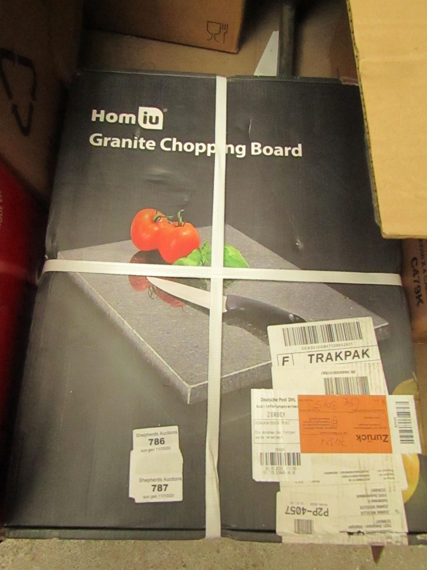 Homiu Granite Chopping Board. Boxed but unchecked