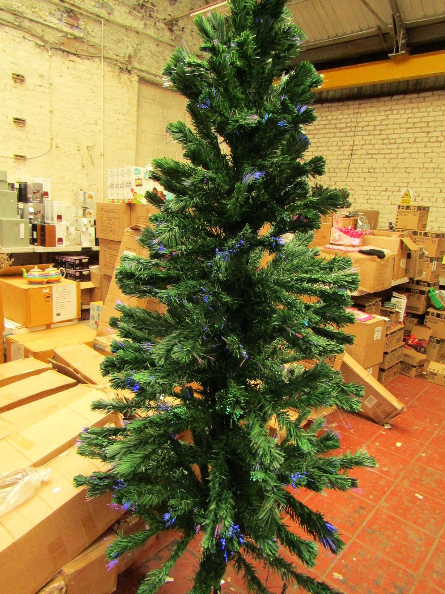 8 Foot Fibre Optic Christmas Tree. Tested Working