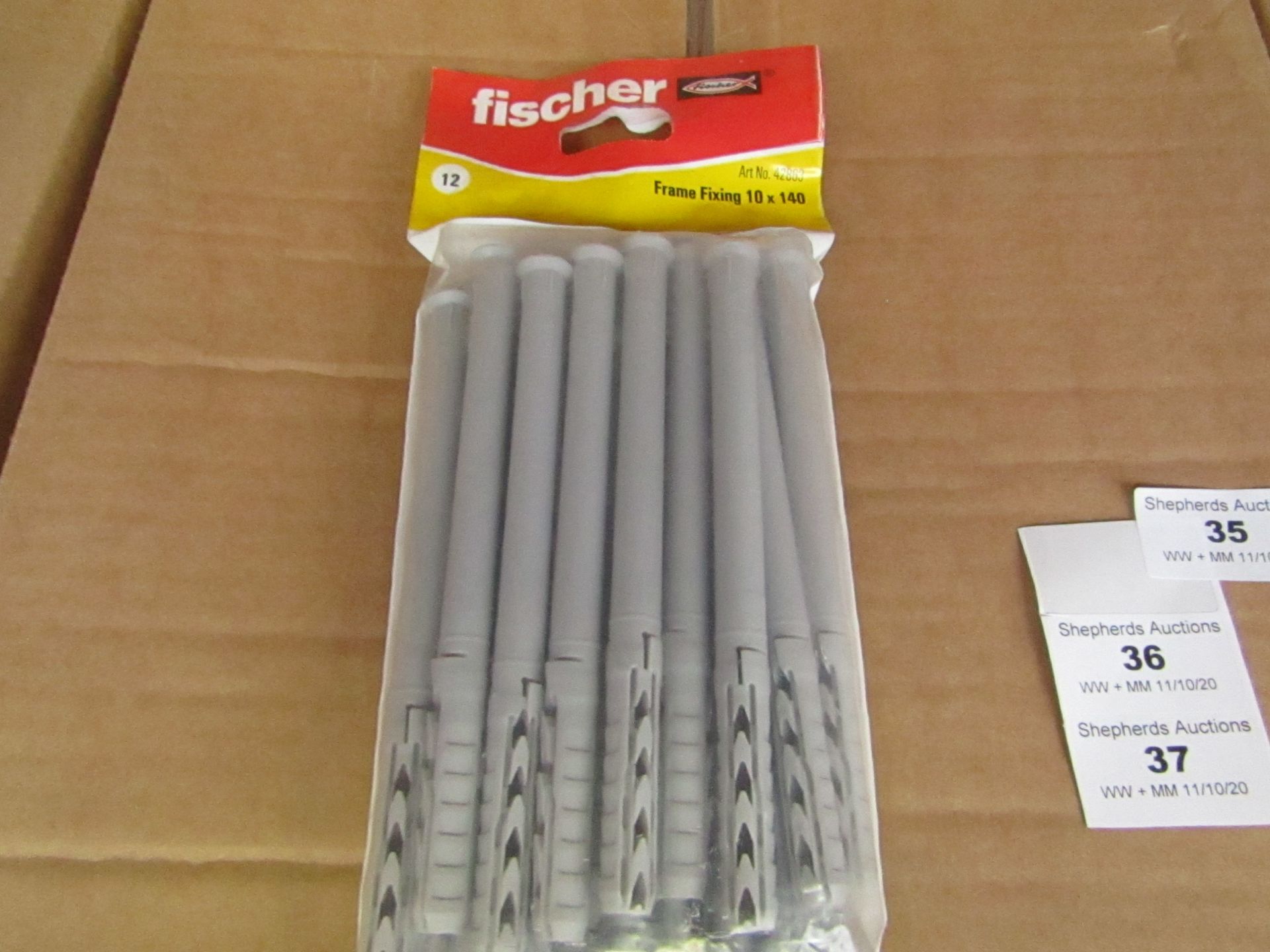 5x Fischer - Frame Fixing 8 x 140 (Packs of 12) - New & Packaged.