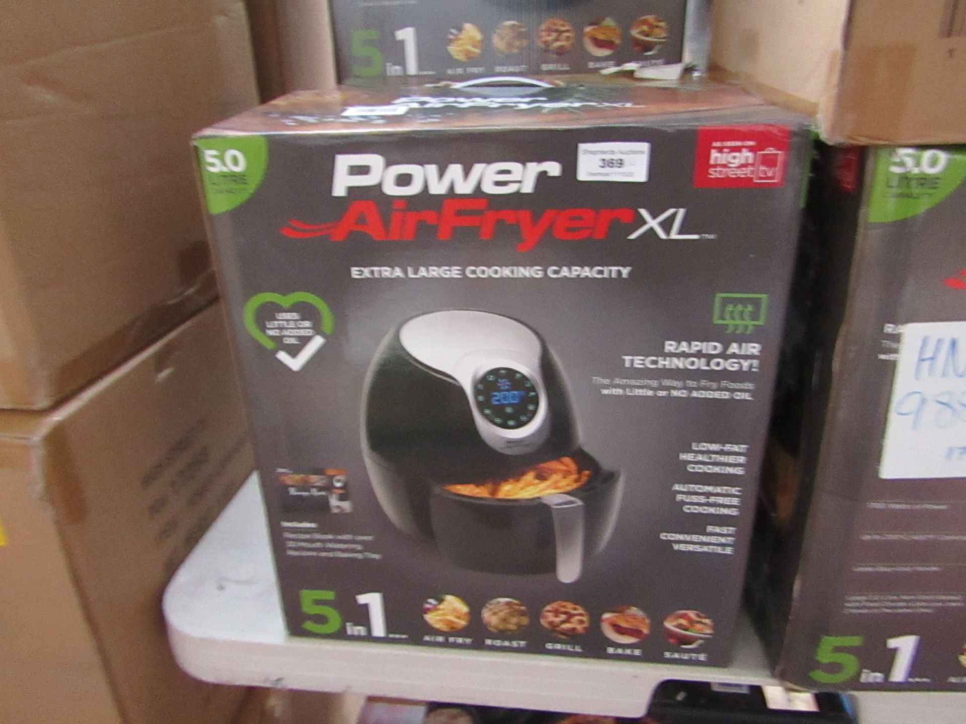 | 10X | POWER AIR FRYER 5L | UNCHECKED AND BOXED | NO ONLINE RE-SALE | SKU 5060191466936| RRP £99.99