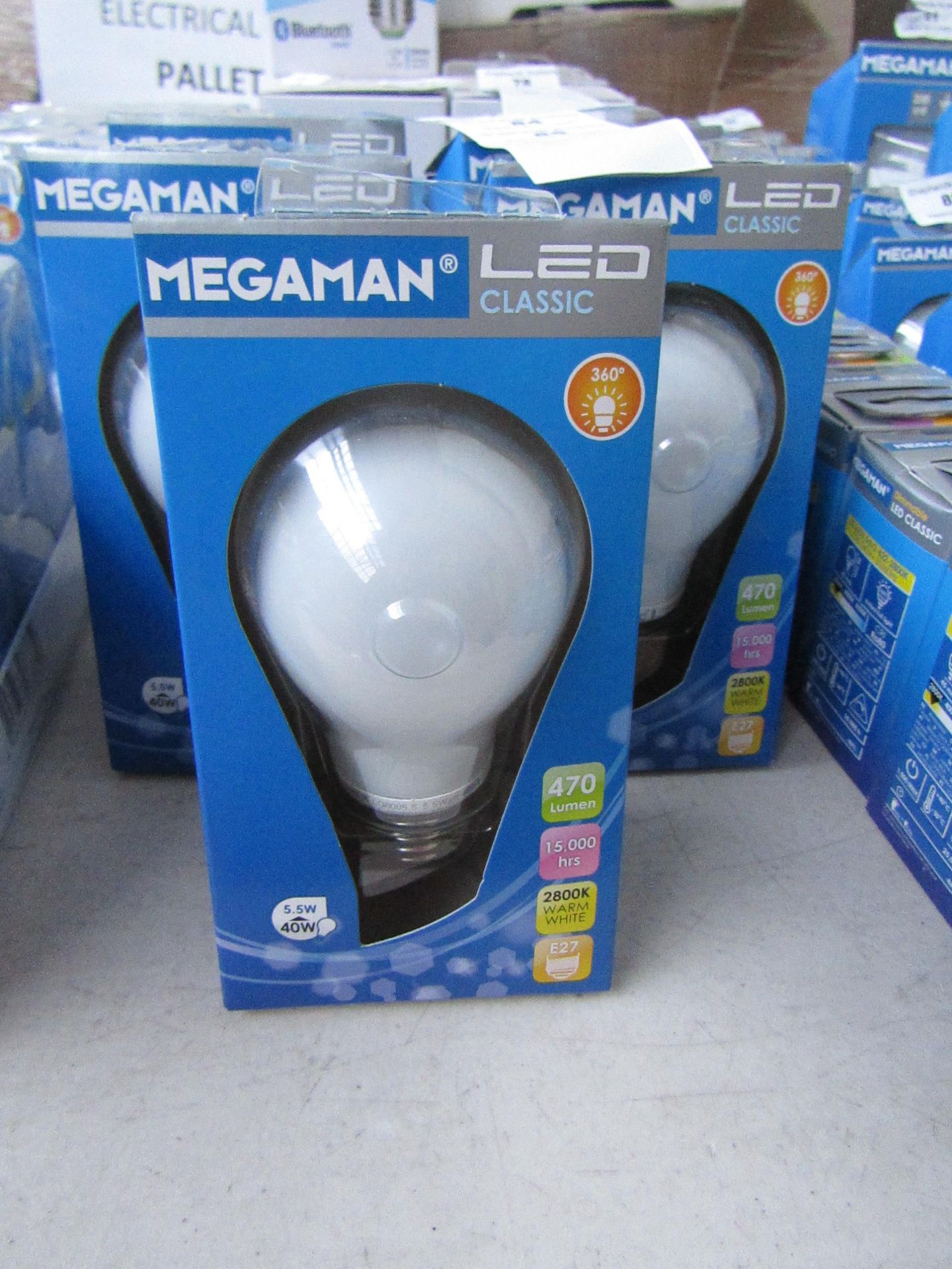 1x Megaman Classic LED Bulb, New and Boxed. 15,000 Hrs / E27 / 470 Lumens