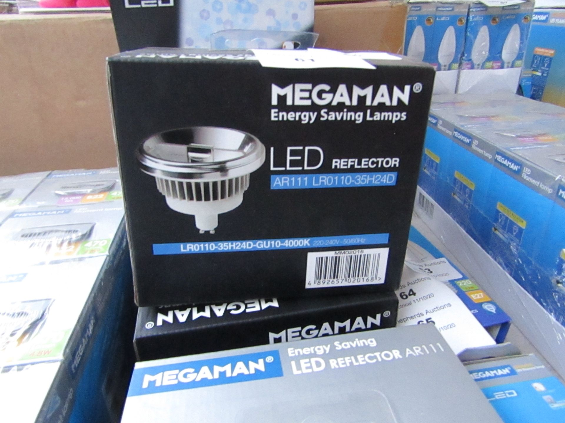 MegaMan Energy Saving LED Reflector Lamp, New and Boxed. 30,000 Hrs / GU10 / 500 Lumens