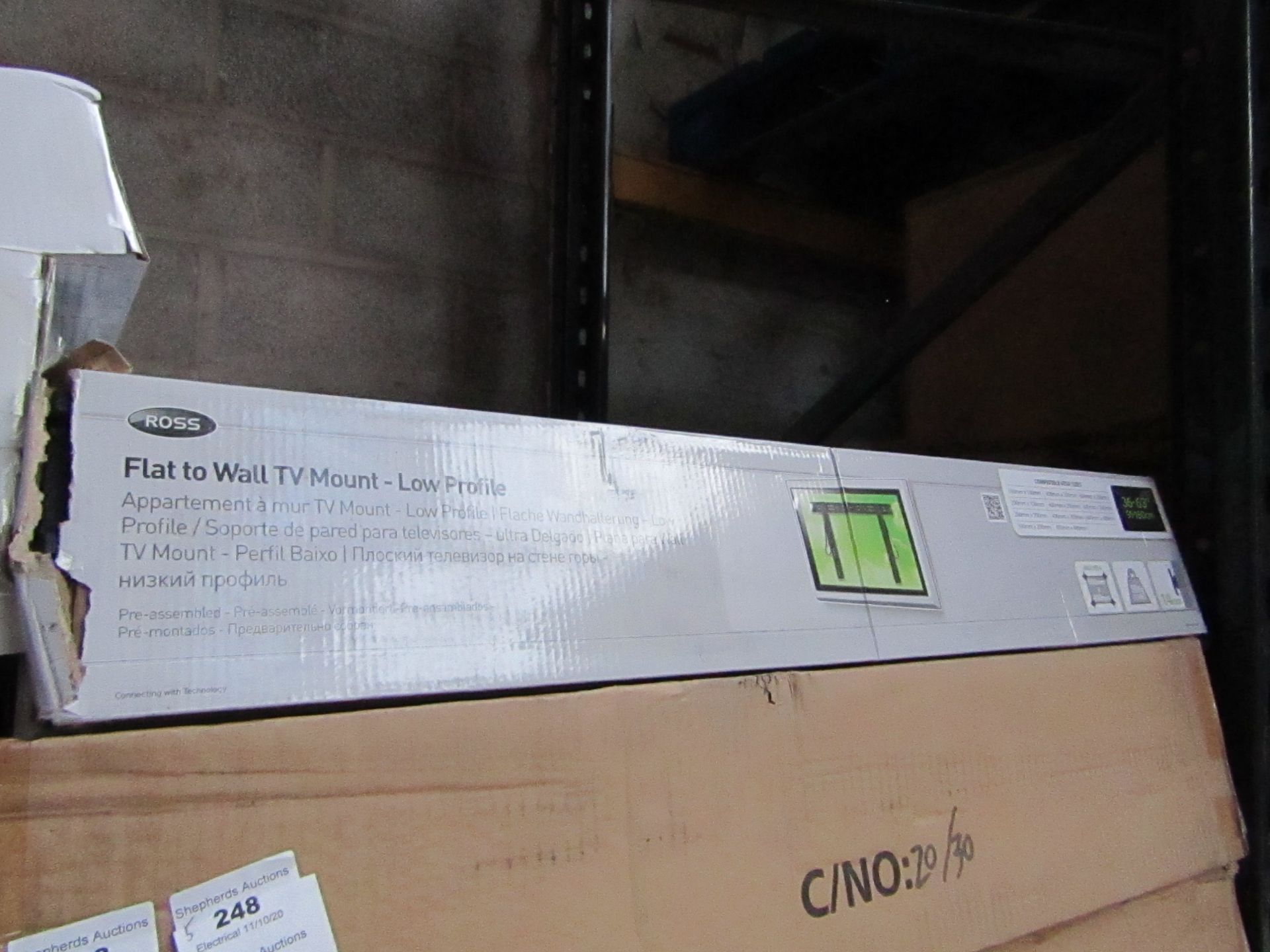 5x Ross - Flat To Wall TV Mount - Low Profile 36 - 63" - New & Boxed.