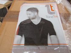 | 48x | TONE TEE V NECK COMPRESSION T-SHIRT BLACK XL | PACKAGED & BOXED | SKU 1508038582739 | RRP £
