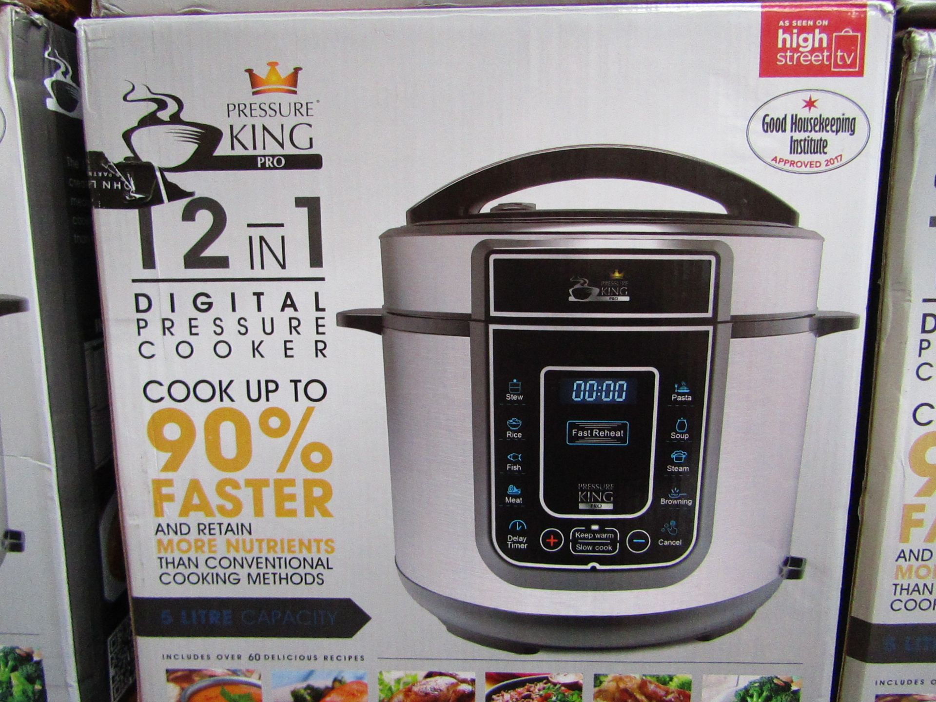 | 5X | PRESSURE KING PRO 12 IN 1 5LTR PRESSURE COOKER | UNCHECKED AND BOXED SOME MAY BE IN NON