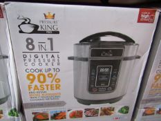 | 6X | PRESSURE KING PRO 8 IN 1 3LTR PRESSURE COOKER | UNCHECKED AND BOXED | NO ONLINE RESALE |