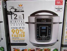 | 5X | PRESSURE KING PRO 12 IN 1 5LTR PRESSURE COOKER | UNCHECKED AND BOXED SOME MAY BE IN NON