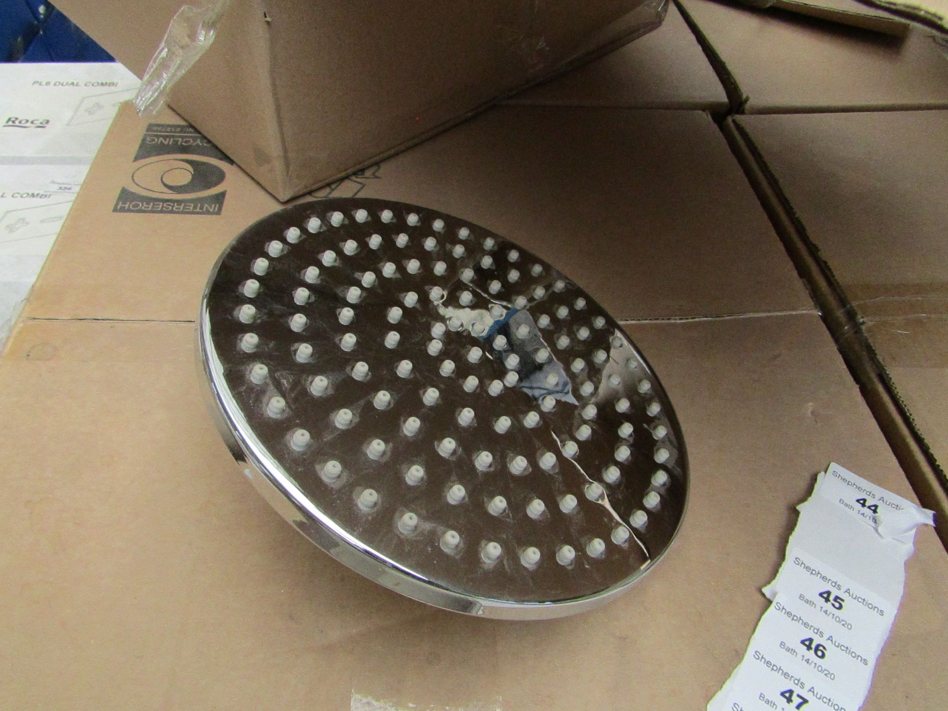 Aqualisa XL Techno 200mm over head shower head, new and boxed, RRP £250 Aqualisa describe this