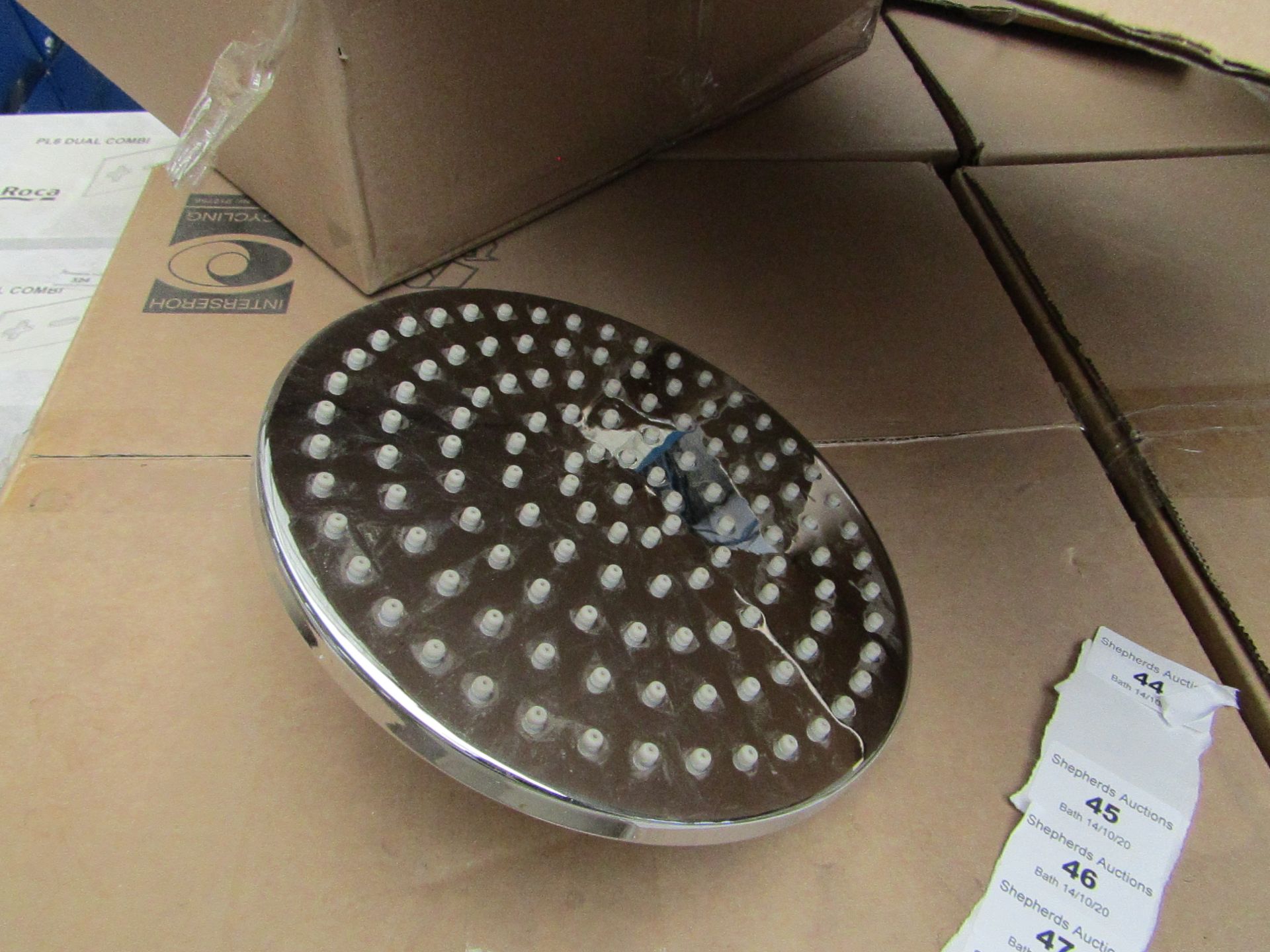 Aqualisa XL Techno 200mm over head shower head, new and boxed, RRP £250 Aqualisa describe this