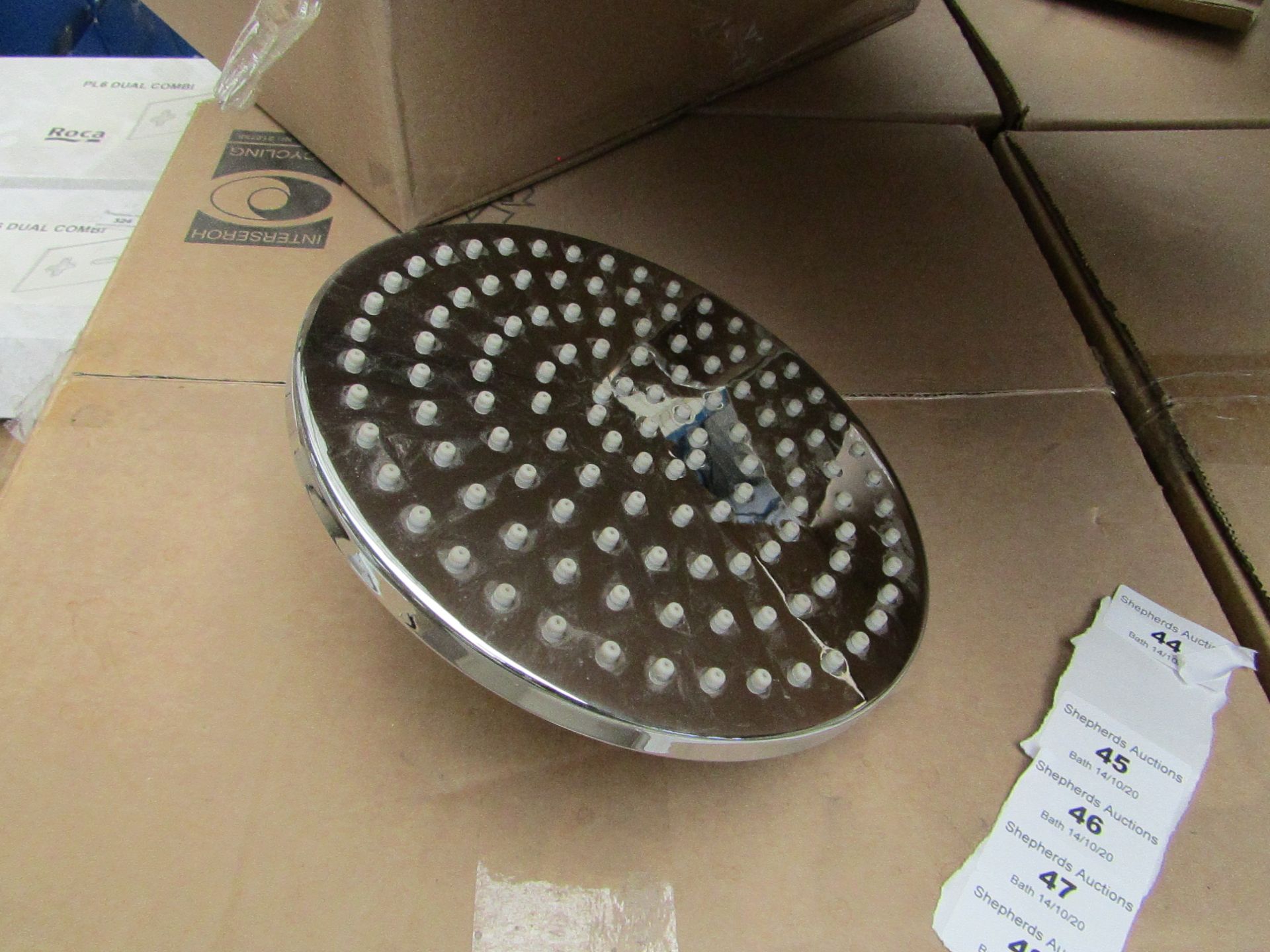 Aqualisa XL Techno 200mm over head shower head, new and boxed, RRP £250 Aqualisa describe this