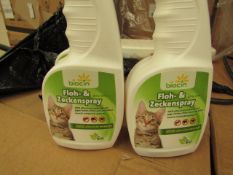 Box of 12 x 350ml Flea Spray. Unsued & Boxed