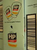 Box of 70 x 26ml Original HP Brown Sauces. BB 13/8/20