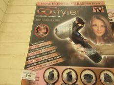 | 1x | ZABELLE GO STYLER CORDLESS HAIRDRYER RRP £69 BOXED | LOOKS UN-USED | NO ON-LINE RE-SALE|