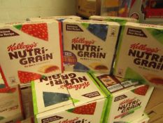 Box of 42 Various Flavours Kelloggs Nutri Grain Bars. BB Dates range from 11/9/20 - 26/11/20