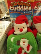 SuperSoft - Christmas Cuddles - Adorable Soft Toy & Blanket - Blanket Size 39" x 28" - New & Boxed.