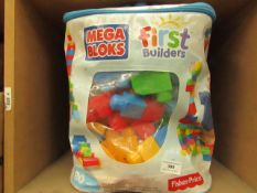 Fisher price First builders Mega Bloks. 80 Pcs. Unsued & in A Carry bag