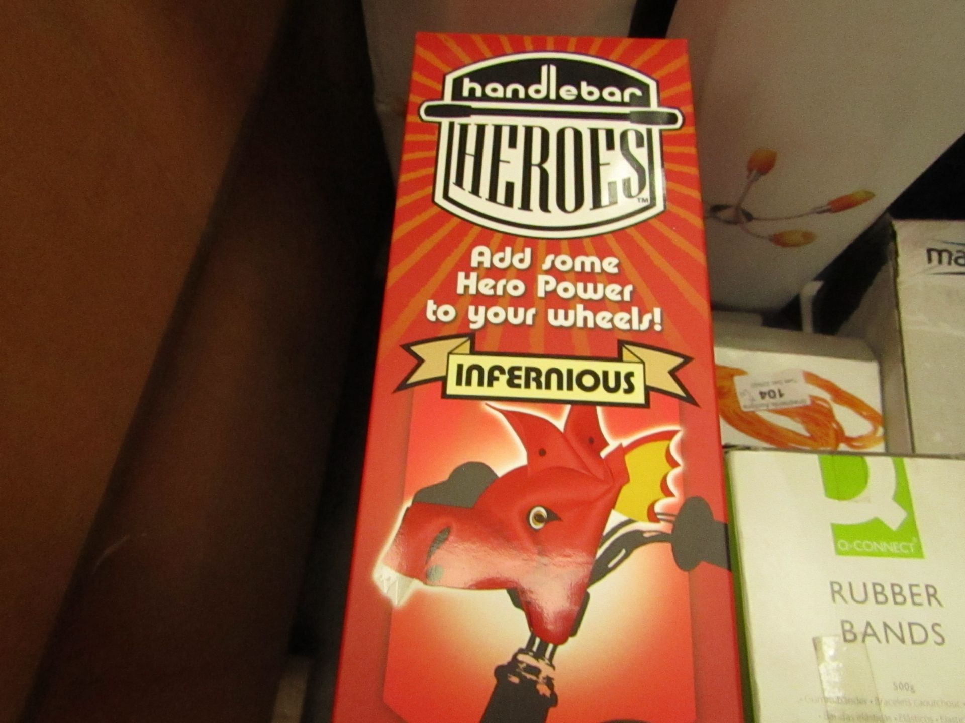 5 x Handlebar Heroes Infernious. These Attach to your bike handlebars. New & Boxed