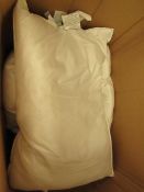 3x Deckers - White Pillows 15" x 23" - All Unsed.