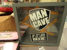 Man Cave - Beer Bottle Cap Bin - Unused & Boxed.