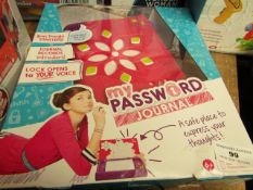 My Password Journal - Opens to Your Vioce - Unused & Boxed.