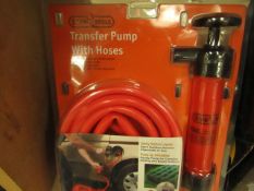 Stag Tools Transfer pump with hose. New & Packaged