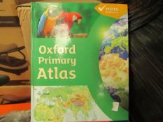 Box of 20 x Oxford Primary Atlas's. RRP £12.99 Each. New & boxed