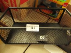 Nordal Denmark - Black Mesh Steel Storage Shelf - Unused.