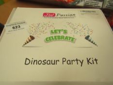 JW Passion Dinosaur Party Kit. Blow Up Dinosaur balloons. Unused & Packaged