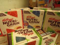 Box of 42 Various Flavours Kelloggs Nutri Grain Bars. BB Dates range from 11/9/20 - 26/11/20